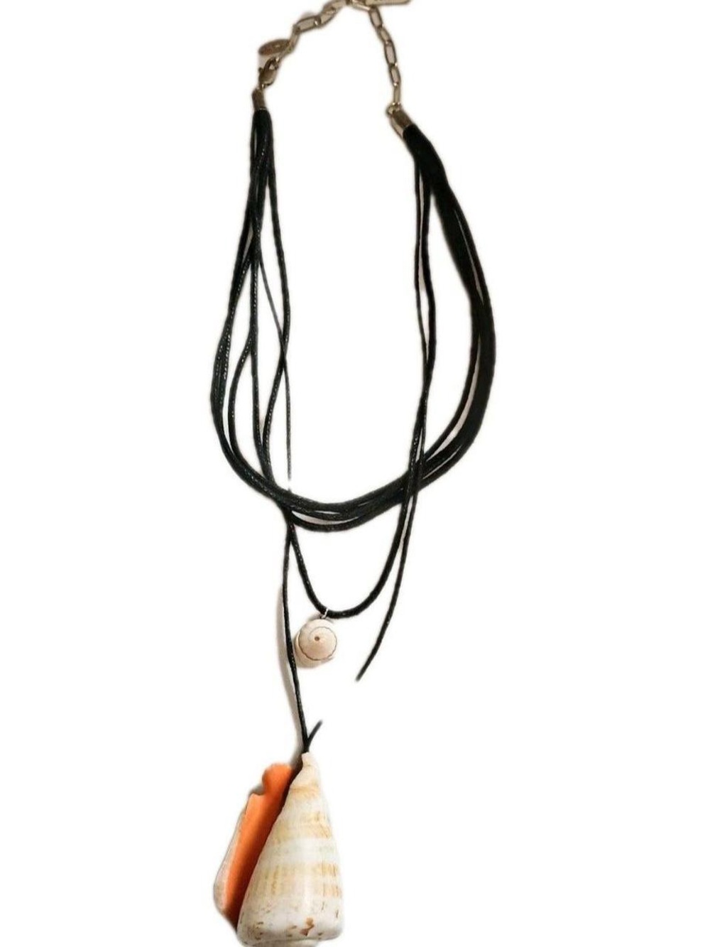 Free People Double Shell Layered Necklace
